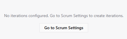 Empty board prompting for scrum settings