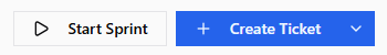 Create ticket and start sprint buttons on the board