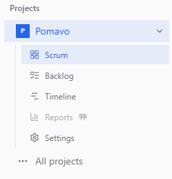 Expanded project navigation in the sidebar